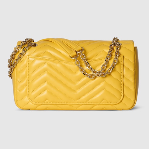GG Marmont medium shoulder bag - yellow leather