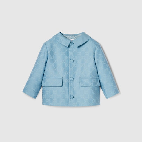 Baby GG flannel jacket - light blue