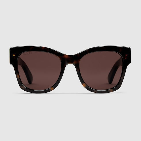 Butterfly frame sunglasses - dark tortoiseshell
