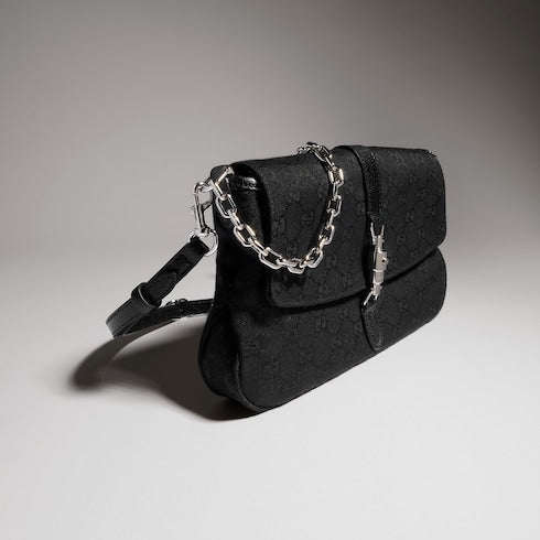 Gucci Aperitivo medium shoulder bag - black GG canvas