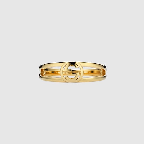 Gucci Interlocking 2-band 18k ring - 18k yellow gold