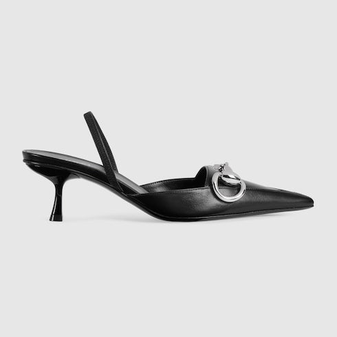 Women's Boulevard slingback pump - black leather