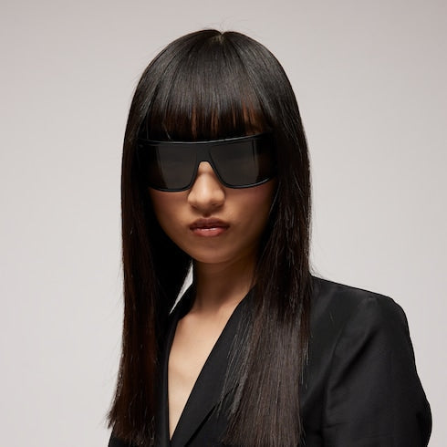 Mask frame sunglasses - black
