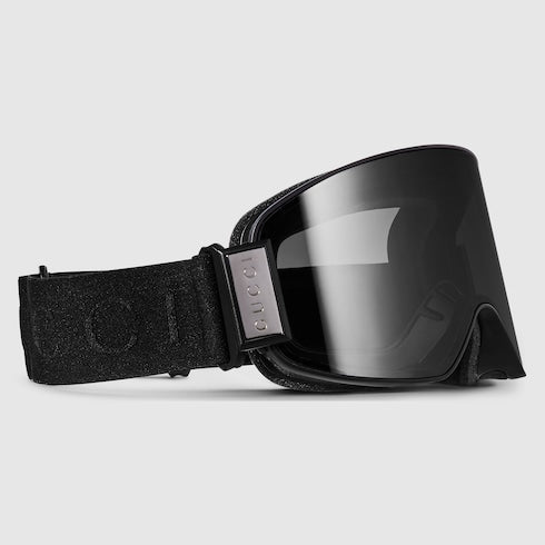 Mask-shaped sunglasses - black