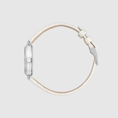 Model 2000 watch, 24mm - white alligator