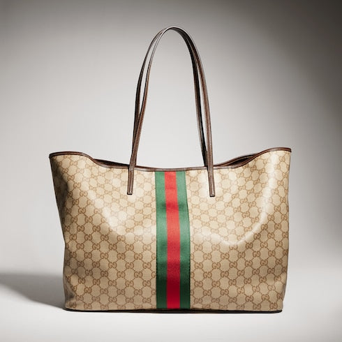 Gucci Tribeca large tote bag - sand and brown GG canvas
