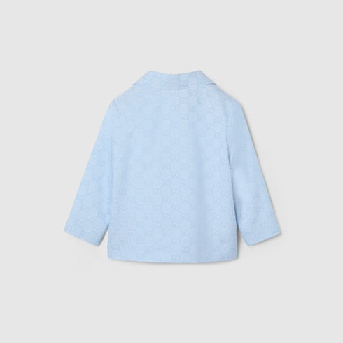 Baby GG cotton jacket - light blue