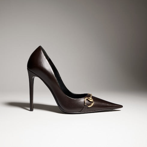 Women's Donna pump - dark brown leather