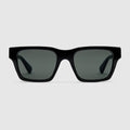 Rectangular frame sunglasses - black