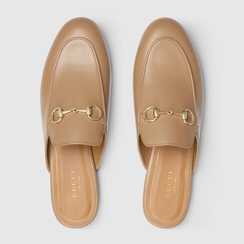 Women's Princetown slipper - beige leather