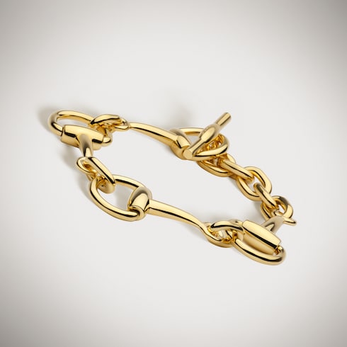 Horsebit chain bracelet - gold-toned brass