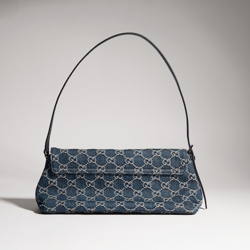 Madison medium shoulder bag - blue GG denim