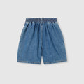 Children's lasered denim shorts - blue