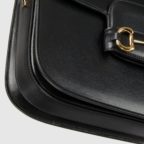 Gucci Horsebit 1955 medium shoulder bag - black leather