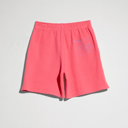 Children's cotton piquet shorts - pink