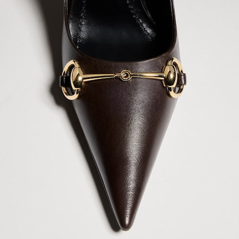 Women's Donna pump - dark brown leather