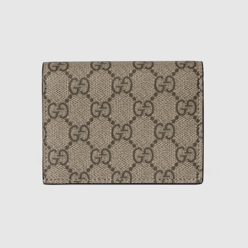Bi-color GG Marmont small wallet - light yellow leather