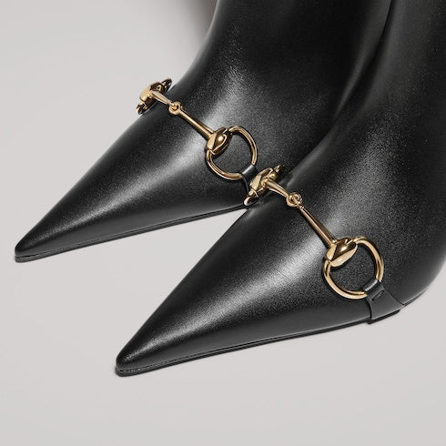 Women's Donna slip-on boot - black leather