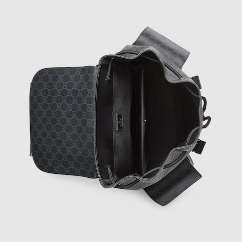 GG Black large backpack - black GG Supreme