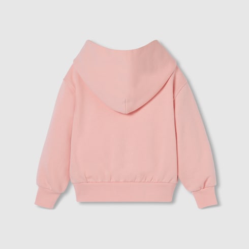 Children's cotton sweatshirt with Web - pink