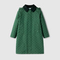 Children's GG cotton hooded jacket - green