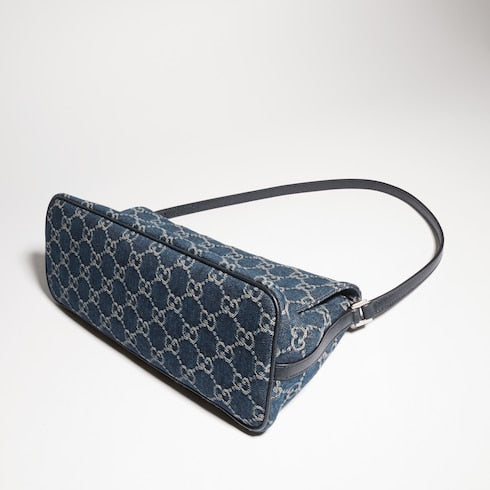 Madison medium shoulder bag - blue GG denim