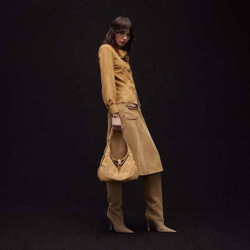 Gucci Jackie 1961 medium shoulder bag - sand suede