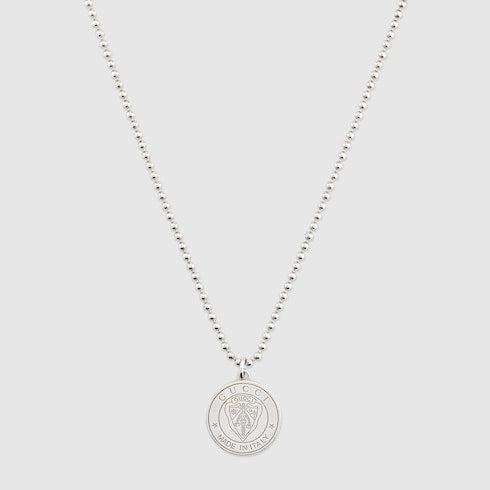 Gucci crest pendant necklace - 925 sterling silver