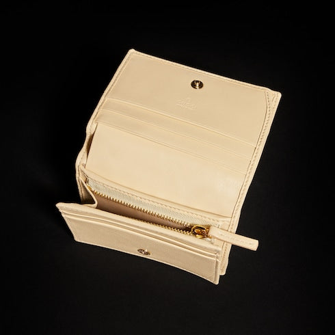 GG Marmont small wallet - light yellow leather