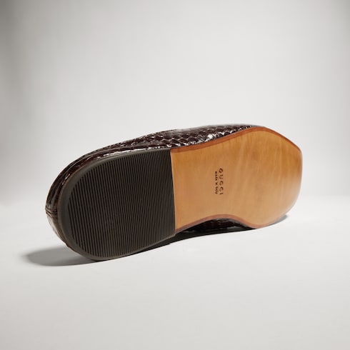 Women's Ragazzo python mule - black