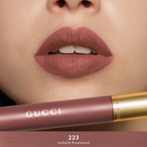 124 Emilie Brown, Rouge à Lèvres Liquide Mat Lipstick - 223 Isabelle Rosewood