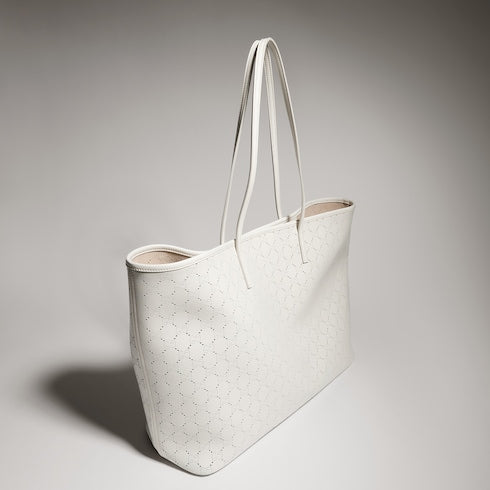 Gucci Tribeca large tote bag - white GG leather