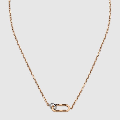 Gucci Link to Love 18k chain necklace - 18k rose gold