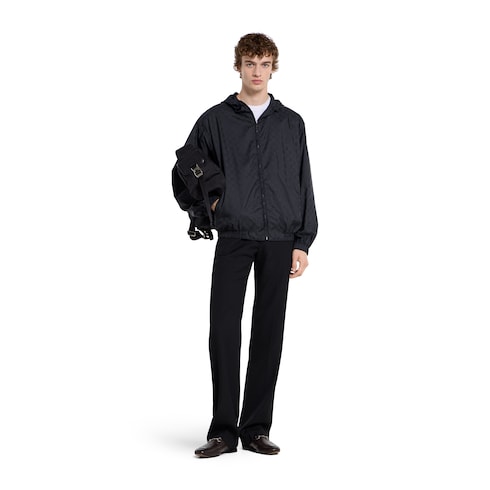 GG nylon zip jacket - dark blue