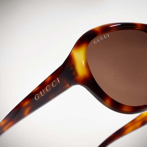 Pilot frame sunglasses - brown