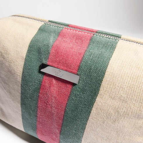 Positano small pouch - ivory canvas