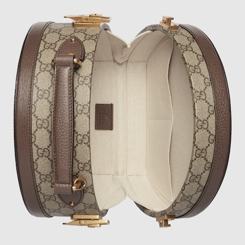 Gucci Savoy mini rigid hat box - beige and ebony Supreme