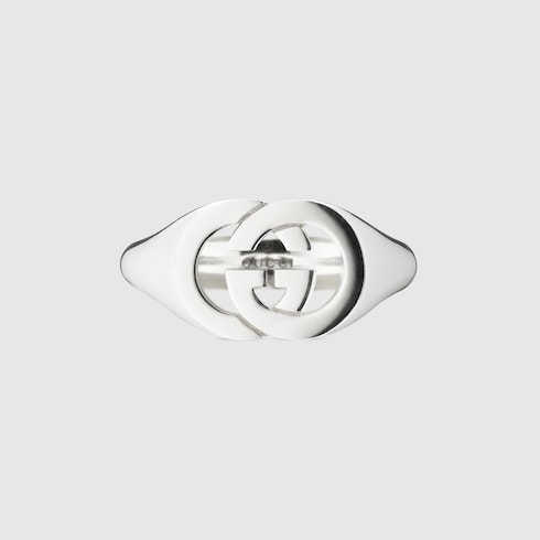 Gucci Interlocking signet ring - 925 sterling silver