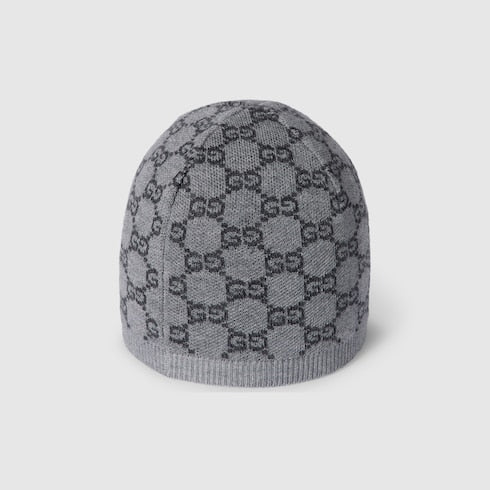 Baby GG wool hat - grey and dark grey