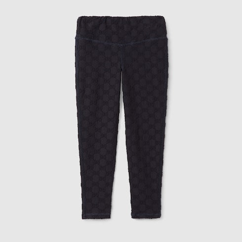Children's GG jersey leggings - dark blue
