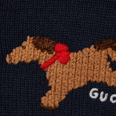 Baby wool sweater - dark blue