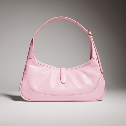 Jackie Slim medium shoulder bag - light pink leather