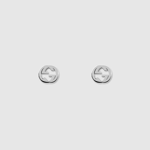 Gucci Interlocking stud earrings - 925 sterling silver