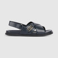 Children's sandal - dark blue leather