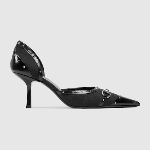 Women's Savoy pump - black GG canvas