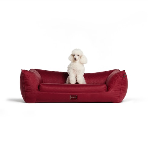 GG nylon pet bed - Rosso Ancora red