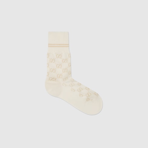 GG cotton blend socks - ivory