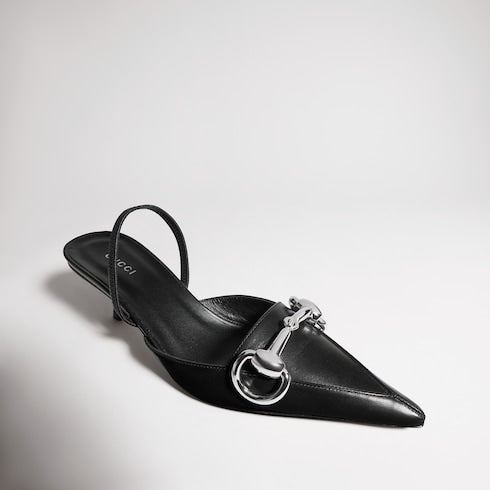 Women's Boulevard slingback pump - black leather