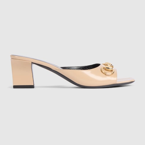 Women's Signora slide sandal - beige leather