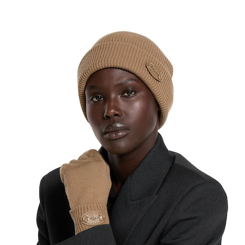 Wool hat with Horsebit - beige